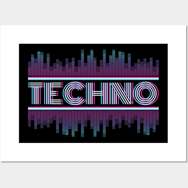 Techno Electronic Style Wall Art by avshirtnation